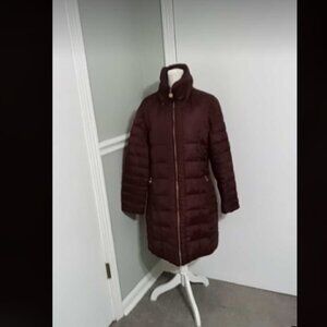 Michael Kors Women's Purple Down Puffer Coat Sz L